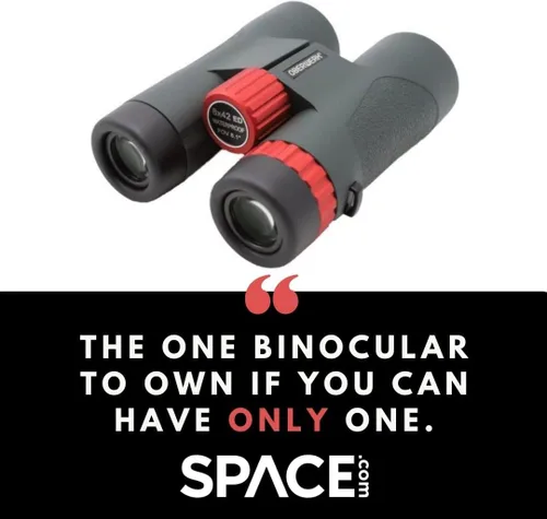 Vista 2 de Oberwerk Binoculares Sport ED 8x42 – Prismáticos profesionales para adultos/senderismo y exteriores/observación de aves de nivel avanzado/armadura