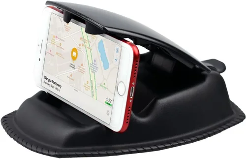 Vista 2 de APPS2Car Soporte de Montaje GPS para Coche y Camión, Soporte Antideslizante con Bolsa de Frijoles GPS para Tablero 2-en-1 Anti-Deslizante