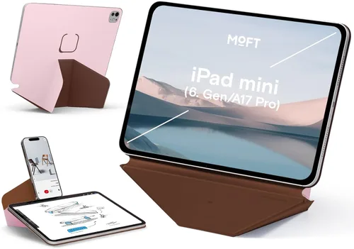 Vista 51 de MOFT Soporte dinámico para tablet compatible con iPad mini A17 Pro 2024 y iPad mini 6th A15 2021, funda magnética delgada para tablet con más de 20