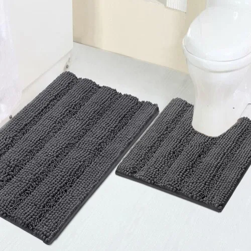 Vista 18 de Turquoize Alfombra de baño de chenilla de lujo para baño, extra absorbente, alfombra de ducha de microfibra antideslizante para baño, alfombra Aqua