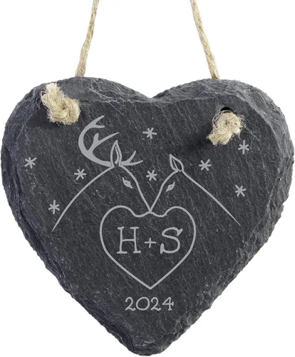 Vista 6 de Let's Make Memories Adorno de Navidad Personalizado para Parejas - Adorno de Navidad 2025 - Decoración de Árbol - Personalizar Mensaje, Año