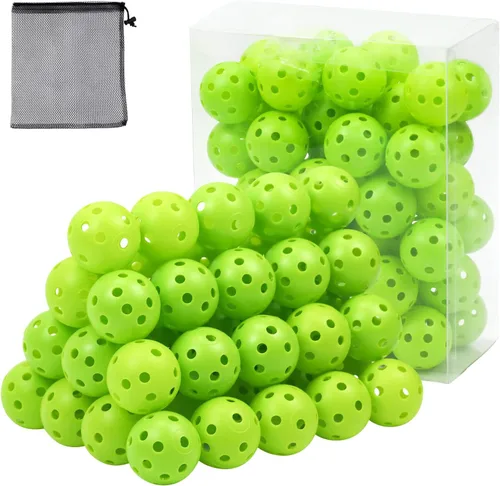 Vista 18 de Pelotas de golf de plástico para práctica de vuelo limitado, pelota de entrenamiento de golf hueca para práctica de swing, pelotas de golf