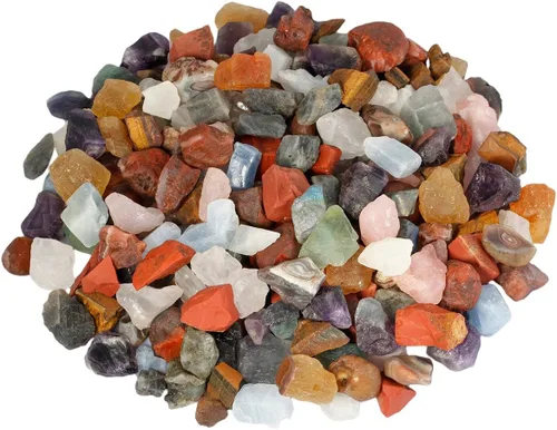 Vista 23 de Rockcloud 1 lb de cristales naturales en bruto para cabujón, pulido, corte, lapidario, pulido, sanación por cristales y Reiki, Fluorita