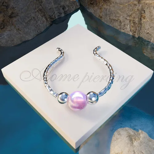 Vista 23 de Fake Opal Septum Rings