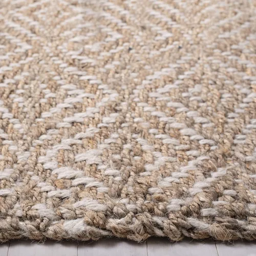 Vista 5 de SAFAVIEH Natural Fiber Collection - Alfombra decorativa de 2 x 3 pies, natural y marfil, hecha a mano de yute tejido de estilo bohemio, ideal