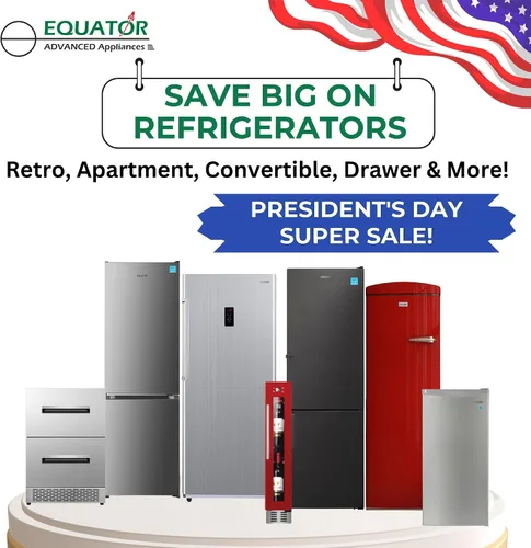 Vista 2 de EQUATOR ADVANCED Appliances Conserv 3 pies cúbicos Midi congelador vertical, inoxidable