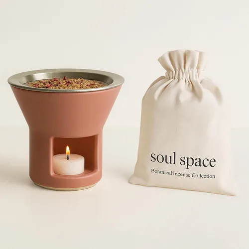 Vista 7 de SOUL SPACE Incienso no tóxico Fragancia: Felicidad Alternativa natural a las varillas de incienso Vainilla, Opopanax, canela y vetiver