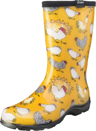 Vista 16 de Sloggers Waterproof Garden Rain Boots for Women - Cute MidCalf Boots Negro