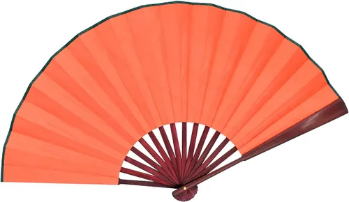 Vista 8 de Ventilador de mano plegable chino con artesanía tradicional china de 13 pulgadas