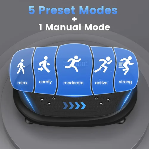Vista 5 de Vibration Plate Exercise Machine for Lymphatic Drainage, Vibrating Fitness Platform, Full Body Shaker Workout Equipment, Vibration Platform Machines