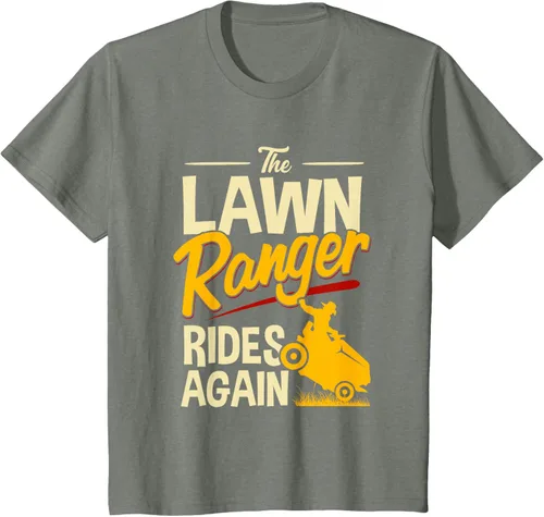 Vista 68 de The Lawn Ranger Rides Again - Camiseta de corte de césped Azul Marino