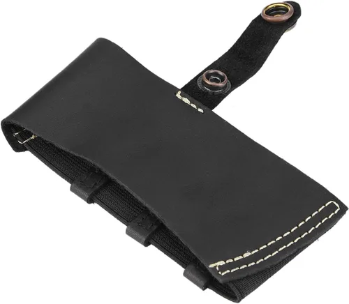 Vista 3 de Qiilu Funda protectora universal para botas de cambio de motocicleta, Negro