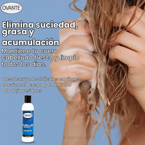 Vista 6 de Solución para foliculitis en champú natural, 6 onzas líquidas