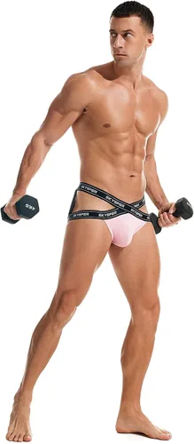 Vista 75 de SKYSPER Jock Strap Athletic Supporter para hombres Sexy Jockstrap Ropa interior masculina