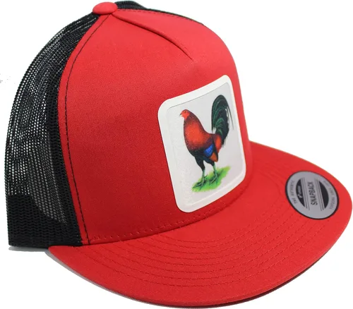 Vista 2 de El Gallo Gorras Roja Malla Volver Trucker El Snapback, Negro