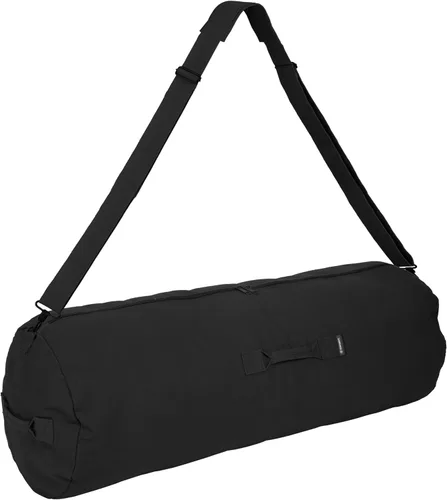 Vista 16 de STANSPORT - Bolsa de lona de lujo con cremallera para gimnasio, viajes y almacenamiento