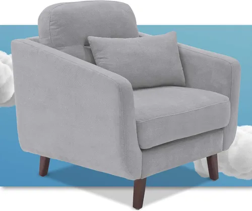 Vista 15 de Serta Sierra - Sofás para sala de estar, sofá tapizado de microfibra de diseño moderno, ideal para espacios más pequeños, sofá biplaza de 61 Marfil