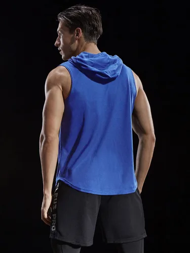 Vista 2 de NELEUS Dry Fit - Camiseta deportiva sin mangas para correr con capucha