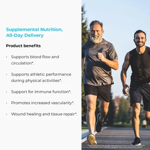 Vista 4 de Endurance Products ENDUR - L-Arginina - 350 mg - Flujo sanguíneo y apoyo de la función cardíaca - Alta potencia - Apoya la producción de óxido