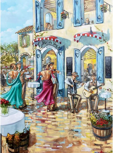 Vista 7 de Anatolian Puzzle -Flamenco, Rompecabezas de 1000 Piezas, #1204