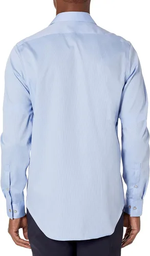 Vista 2 de Calvin Klein Camisas de vestir para hombre, ajuste delgado, no planchado, sólidas