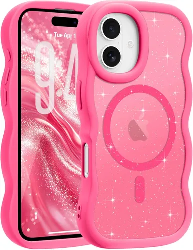 Vista 129 de Pepmune - Funda para iPhone 12 Pro Max con marco ondulado y estructura rígida, color mate claro, cubierta trasera unisex, compatible con Magsafe