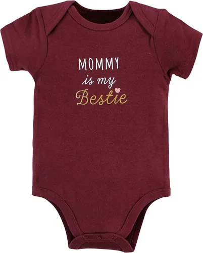 Vista 445 de Hudson Baby baby-girls Cotton Bodysuits 3-pack
