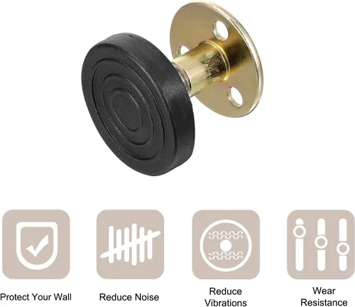 Vista 4 de uxcell Marco de cama ajustable roscado fijador antivibración, tapones de cabecero de 1.18 a 1.57 pulgadas (1.181-1.575 in), antigolpes y ruido