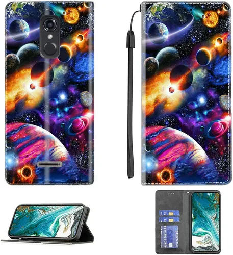 Vista 151 de Aroepurt Funda para UMIDIGI G1 Plus compatible con UMIDIGI G1 Plus Funda para teléfono Funda de piel sintética con función atril magnética CPT15