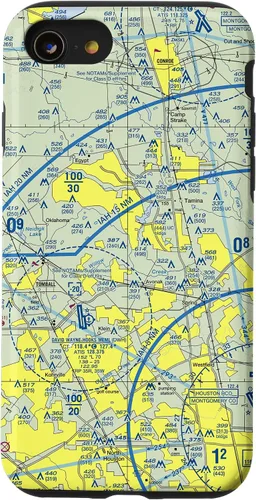 Vista 13 de Carta seccional VFR aeronáutica para iPhone 14 - Carcasa del noroeste de Houston, TX