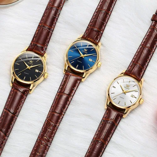 Vista 9 de OLEVS Relojes para mujer, de cuero marrón, fácil de leer, de cuarzo, analógicos, de cara pequeña, para mujer, impermeable, casual, simple