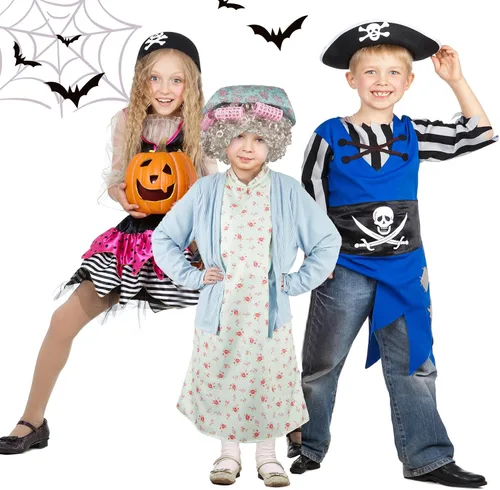 Vista 6 de Zhanmai 7 Pcs 100th Day of School Old Lady Costume Dress and Coat Sets Grandma Costume Granny Costume for Woman