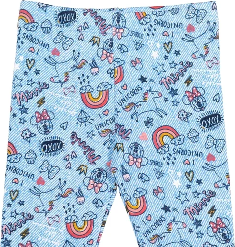 Vista 7 de Disney Minnie Mouse Princess Frozen Little Mermaid T-Shirt Leggings and Scrunchie 3 Piece Outfit Set Infant to Big Kid