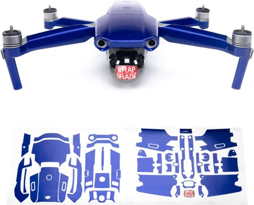 Vista 19 de Wrapgrade Unidad Principal Skin Compatible con DJI Mavic Air 2 (Airforce Silver)