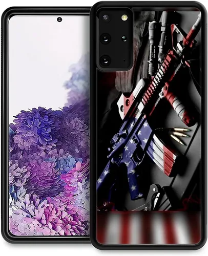 Vista 28 de Funda compatible con Samsung Galaxy S20, diseño de bandera estadounidense con diseño de tiro con arco al aire libre, a prueba de golpes Tiro