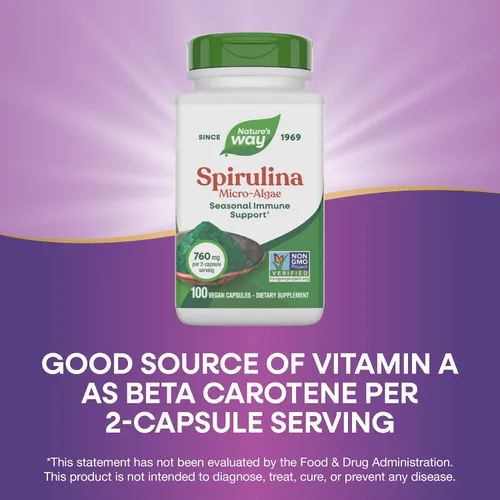 Vista 4 de Nature's Way Espirulina Micro-algas, 760 mg por porción