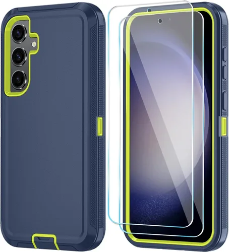 Vista 18 de ONOLA Funda para teléfono Samsung Galaxy S24 FE con protector de pantalla HD, funda para teléfono de servicio pesado resistente a golpes y caídas