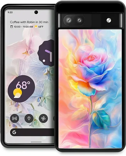 Vista 324 de Compatible con Google Pixel 4A 5G Mobile Case Creative Acrylic Back Panel Silicona Edge Case Slim Protección Especialmente para Google Pixel 4A 5G