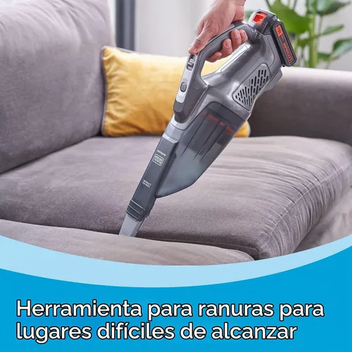 Vista 5 de BLACK+DECKER 20V MAX POWERCONNECT Aspiradora de mano, inalámbrica, batería no incluida, solo herramienta desnuda (BCHV001B)