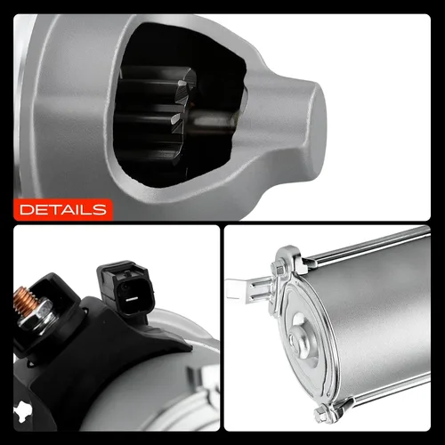 Vista 9 de Motor de Arranque A-Premium Compatible con Honda Accord 2006-2012, CR-V 2007-2011, Element 2007-2011, Civic 2006-2011 y Acura TSX 2006-2014, 2.0L