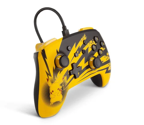 Vista 2 de PowerA Pokemon Enhanced Wired Controller for Nintendo Switch - Pikachu Lightning - Nintendo Switch