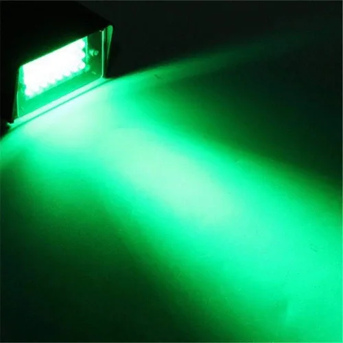 Vista 7 de Luces estroboscópicas LED verdes ajustables con control de velocidad para escenario, luces estroboscópicas de baile con 24 LED superbrillantes