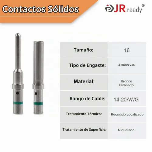 Vista 3 de JRready ST6246 Deutsch DT Conector de 2 pines 14-16AWG Contactos sólidos, 10