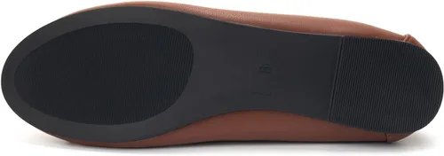 Vista 3 de FUNKYMONKEY Zapatos planos de ballet para mujer, estilo casual, sin cordones, con lazo y punta redonda