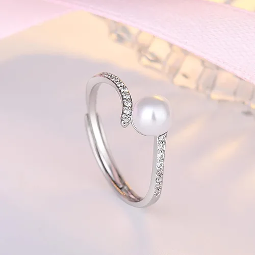 Vista 5 de Anillo de compromiso de aniversario para mujer, accesorios populares, promesa, regalos de cumpleaños de Navidad