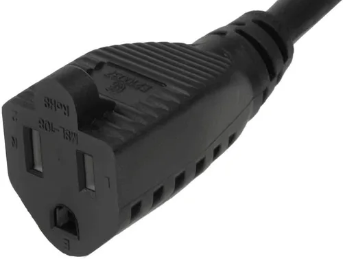 Vista 5 de SF Cable Cable adaptador de corriente para monitor NEMA 5-15R a IEC320 C14, 3 pies - 14 AWG