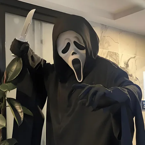 Vista 3 de M-YOUNG - Máscara de Halloween de terror para adultos
