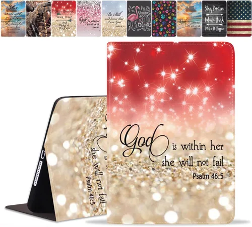 Vista 11 de Funda para Samsung Galaxy Tab A8 de 10.5 pulgadas (SM-X200/X205/X207), funda delgada de piel sintética con función de encendido y apagado automático