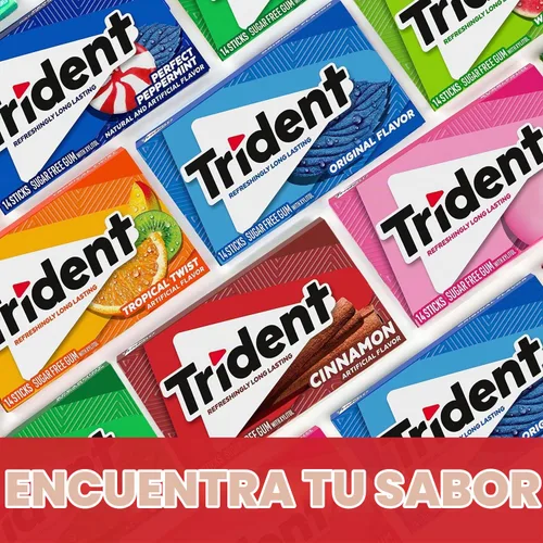 Vista 13 de Trident Goma de mascar de canela sin azúcar, 3 paquetes de 14 piezas (42 piezas en total)