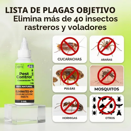 Vista 9 de Nature's Dome Spray concentrado de control de plagas de 2 onzas Spray de insectos y hormigas – Cada botella hace 16 onzas Spray de insectos